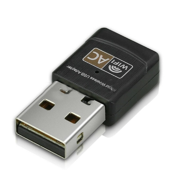 Dual Band 600Mbps USB WiFi Wireless Dongle AC600 Lan Network Adapter 2.4GHz 5GHz