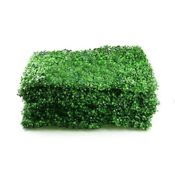 10X Artificial Boxwood Hedge Fake Vertical Garden Green Wall Ivy Fence