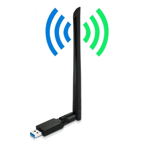 AC1200 High Power USB AC Wireless WiFi Adapter Long Range 5dBi Antenna 802.11AC