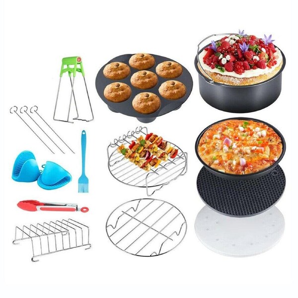8" Dish Baking Pan Rack Pizza Tray Pot Accessories
