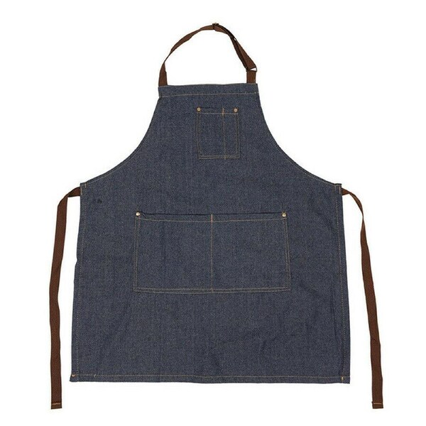 Adjustable Denim Apron Pocket Hanging Neck Cooking Kitchen Baking Bar Cafe Chefs