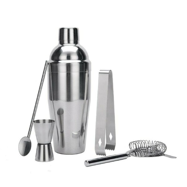 Cocktail Shaker Set Maker Mixer Martini Spirits Bar Strainer Bartender Kit