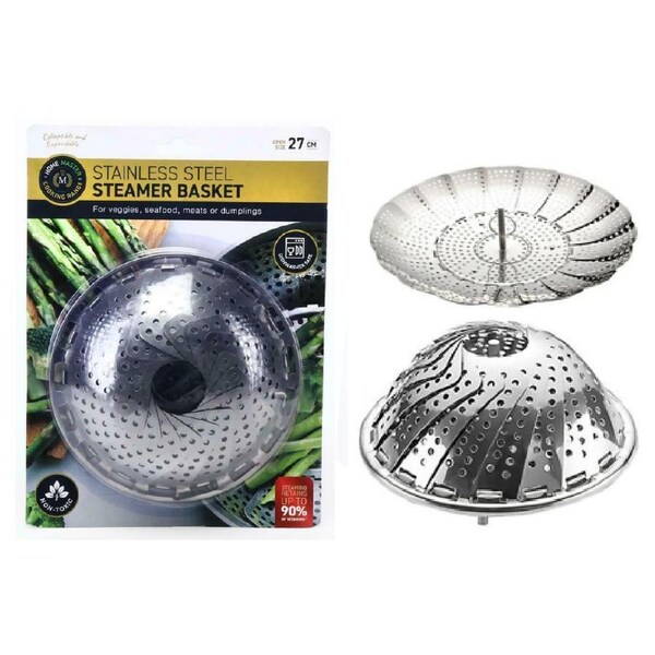 27.5CM Collapsible Steamer Basket Home Master Stainless Steel Foldable