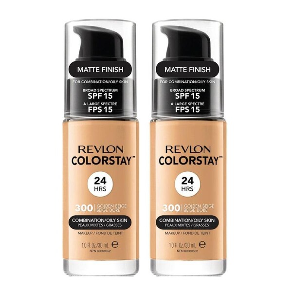 Revlon ColorStay Makeup Combination/ Oily Skin 30ml 300 GOLDEN BEIGE - 2 pack