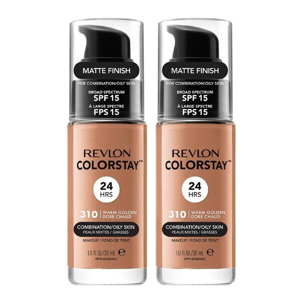 Revlon ColorStay Makeup Combination/ Oily Skin 30ml 310 WARM GOLDEN - 2 pack