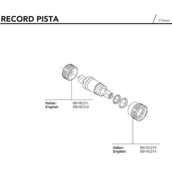 Campagnolo Eng Right Fixing Cup Bb-RE214