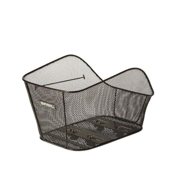 Basil Icon Large Rear Basket Black
