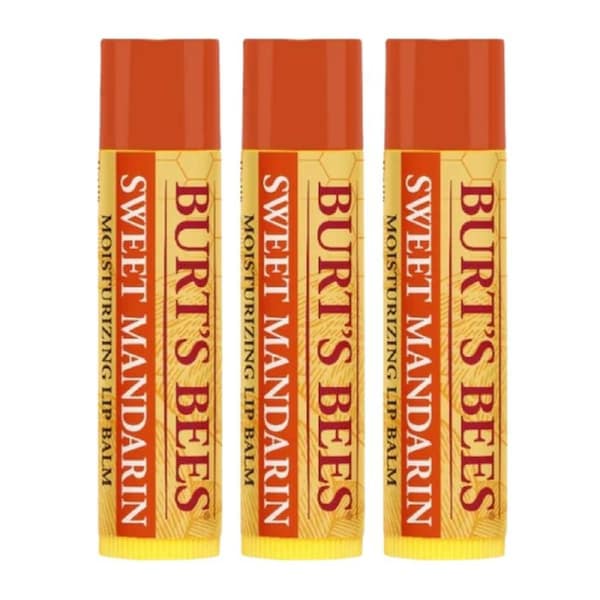 3 x Burt's Bees Sweet Mandarin Lip Balm 4.25g