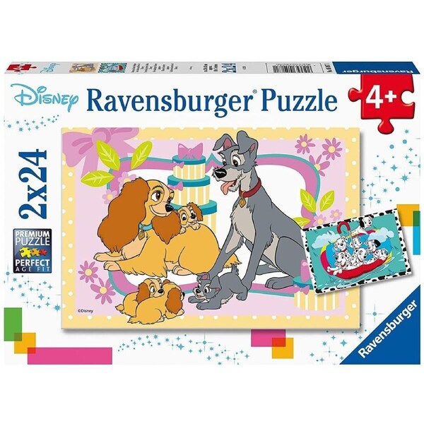 Ravensburger - Disneys Favourite Puppies 2x24 Piece