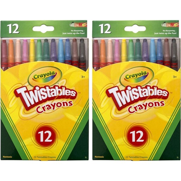 24pc Crayola Twistables Crayons Colouring Drawing Arts/Craft Kids/Children 3y+