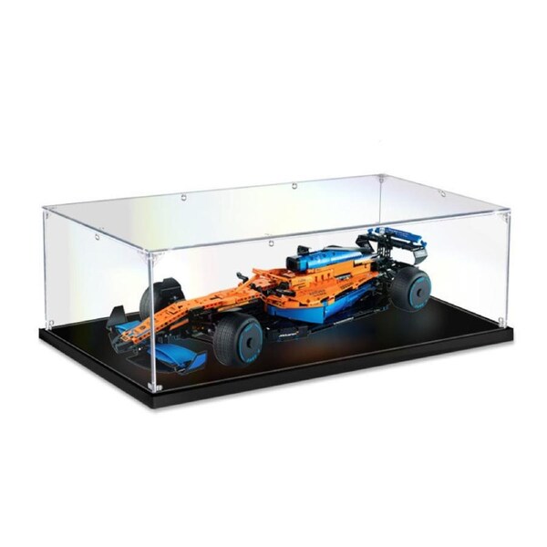 Acrylic Display Case for LEGO 42141 Technic McLaren Formula 1 Race Car F1 Figure Storage Box Dust Proof Glue Free