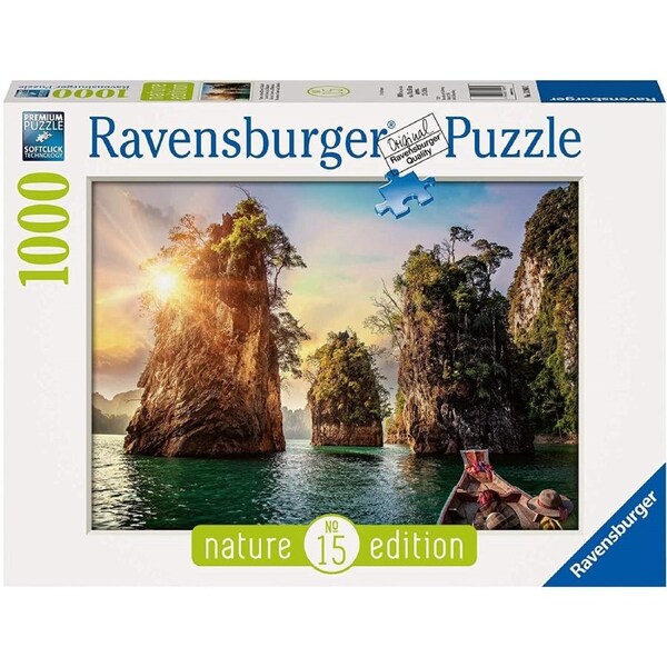 Ravensburger Puzzle 1000pc - Three Rocks in Cheow, Thailand #15 Nature Edition