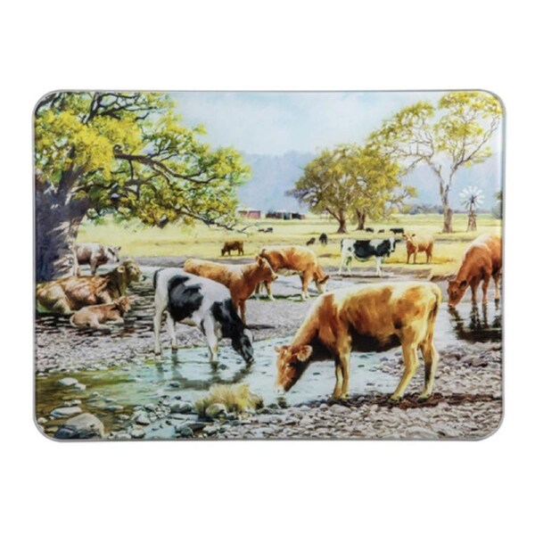 Ashdene Kitchen GLASS Grazing Paddocks By The Creek Surface Saver