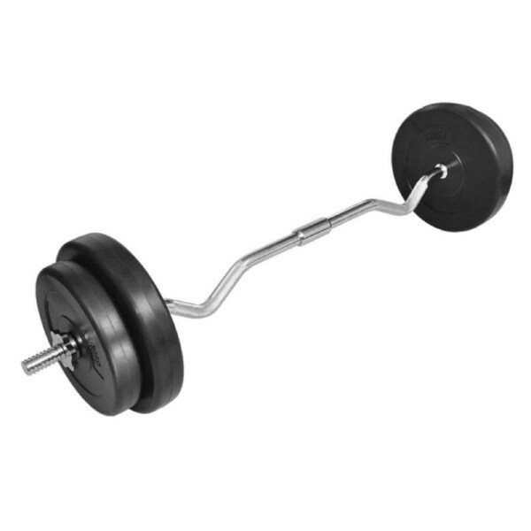 Curl Bar With Weights 30kg Home Gym Weight Lifting Muscle Strength Training