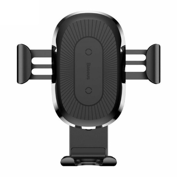 Phone Holder Baseus Qi Car Gravity Fast Charger Air Vent Mount for iPhone Black