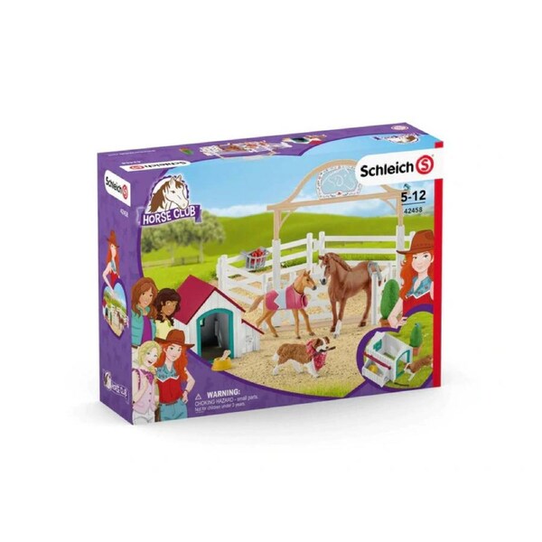 Schleich Hannahs Guest Horses With Ruby The Dog