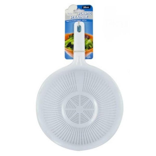 20cm Colander Durable Material Plastic Easy to Clean Handle Colander