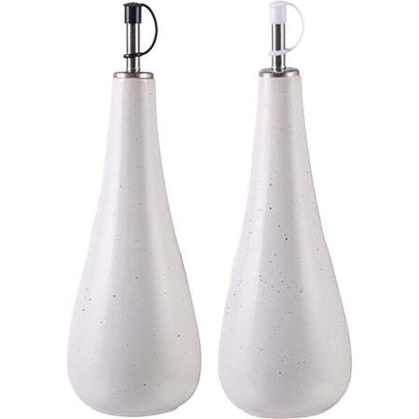 Ladelle Nestle Oil/Vinegar Dispenser/Holder Set 21.5x9cm Stoneware Home/Cooking