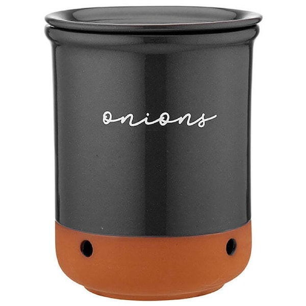 Ladelle 21cm Eco Terracotta Charcoal Onion Vault Food Storage/Organisation