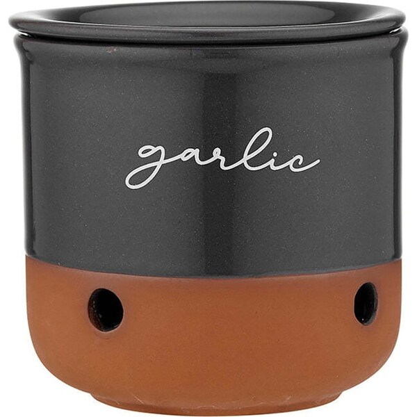 Ladelle 10cm Eco Terracotta Charcoal Garlic Vault Food Storage/Organisation