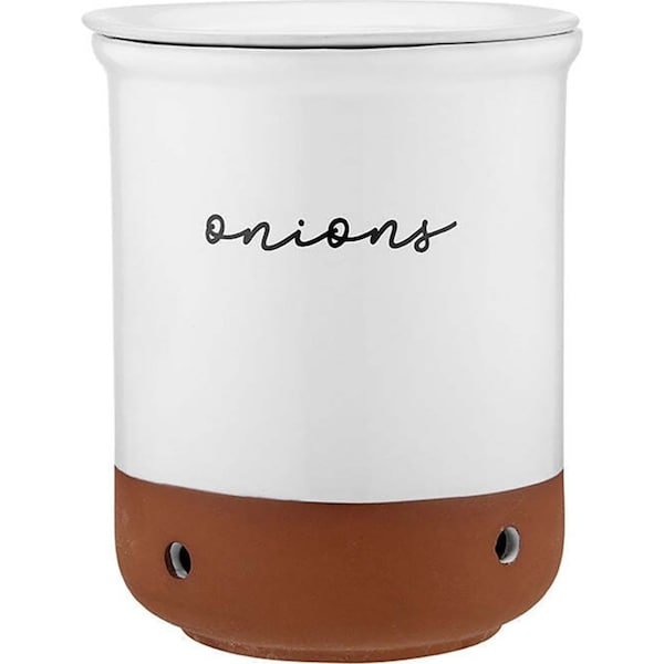 Ladelle 21cm Eco Terracotta White Onion Vault Kitchen Food Storage/Organisation