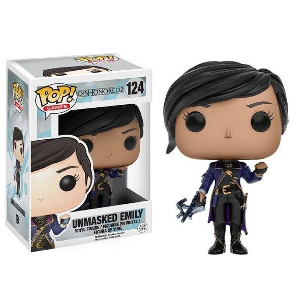 Pop! Funko 10cm Dishonored 2 Emily Unmasked #124 Vinyl Figurine/Collectables 3y+