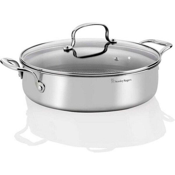 Stanley Rogers Matrix Non-Stick 28cm / 4.5L Chefs Pan With Lid
