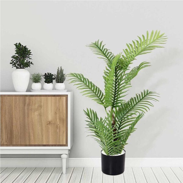 100cm Lambu Artificial Areca Palm Faux Potted Plants