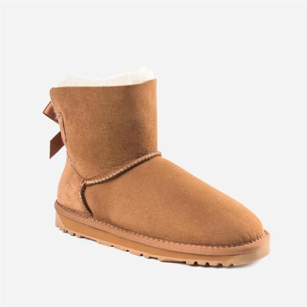 Ugg Classic Mini Bailey Bow Boots (Water Resistant) Ozwear Ugg EU40 / AU10L / 255mm / CHESTNUT
