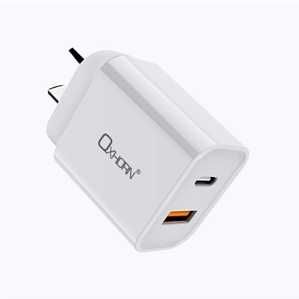 Oxhorn USB Type-C and Type-A 3.0 Quick Charge 20W Charger
