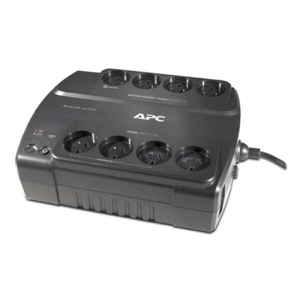 APC Back-UPS 550VA/330W Power-Saving UPS, Desk Top, 230V/10A Input, 8x Aus Outlets, Lead Acid Battery, User Replaceable Battery