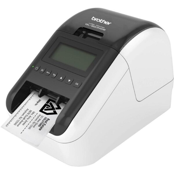 Brother QL-820NWB *EXCLUSIVE* WIRELESS (WiFi & BT) /NETWORKABLE HIGH SPEED LABEL PRINTER / UP TO 62MM WITH BLACK/RED PRINTING (*DK-22251 required)