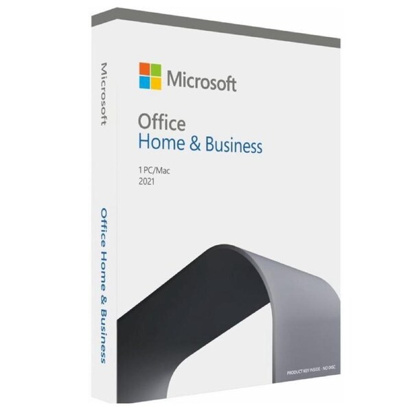 Microsoft Office Home and Business 2021 English APAC Medialess Retail New. Word, Excel, Power Point, Outlook for PC and Mac (LS)
