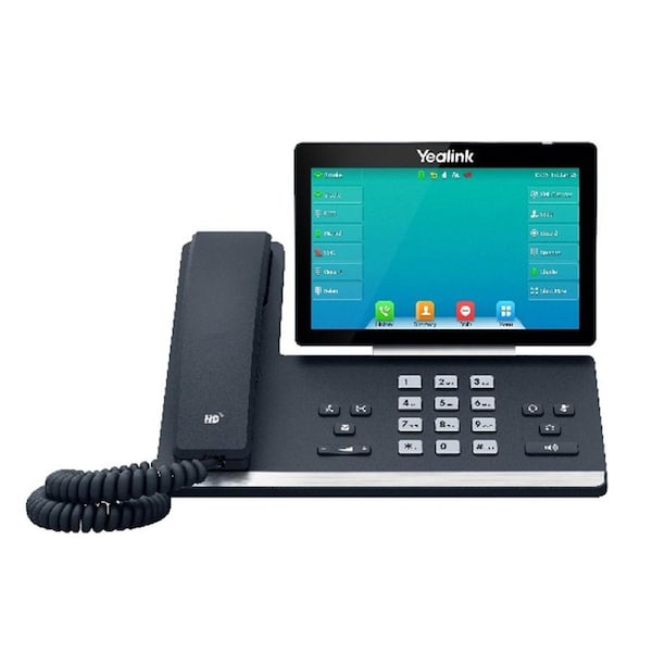 Yealink SIP-T57W, 16 Line IP HD Phone, 7' 800 x 480 colour screen, HD voice, Dual Gig Ports, Built in Bluetooth and WiFi, USB 2.0 Port, SBC Ready