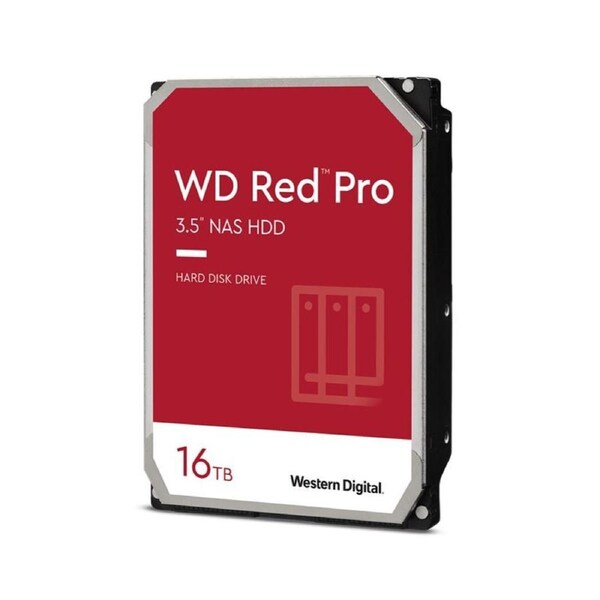 Western Digital WD Red Pro 16TB 3.5' NAS HDD SATA3 7200RPM 512MB Cache 24x7 300TBW ~24-bays NASware 3.0 CMR Tech 5yrs wty