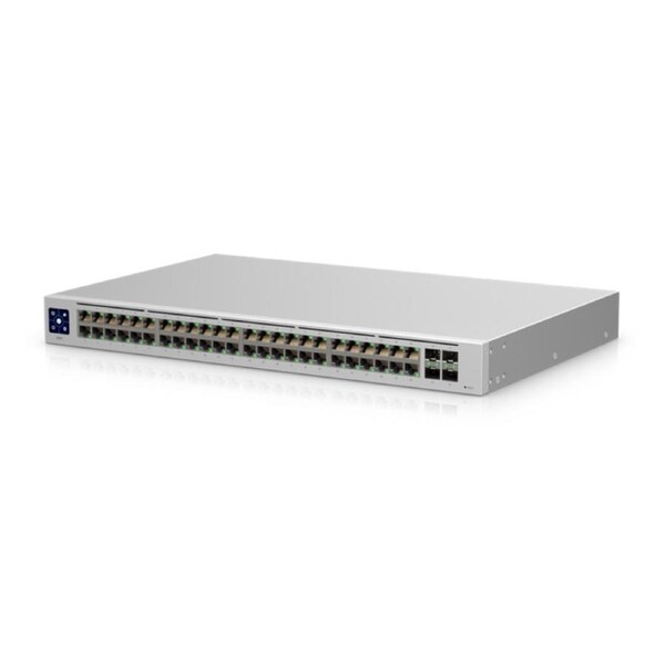 Ubiquiti UniFi USW-48, 48-port Managed Gigabit Layer2 Switch - 48x Gigabit Ethernet Ports 4x SFP Port Touch Display, 2Yr Warr