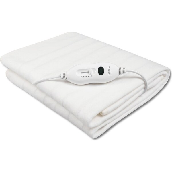 Heller HEBSF2 Single Bed Washable Fitted Electric Blanket 91x193cm w/Remote WHT