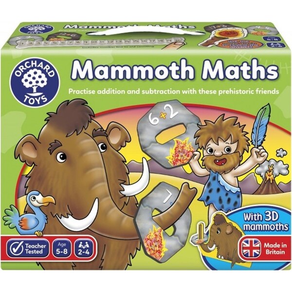 Orchard Toys Mammoth Maths Numbers Kids/Childrens Educational Card Puzzle Game