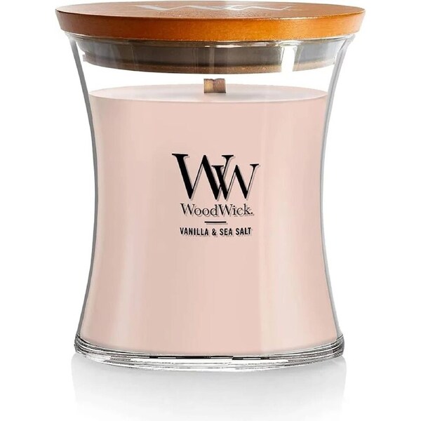 WoodWick Candle - Medium Vanilla & Sea Salt