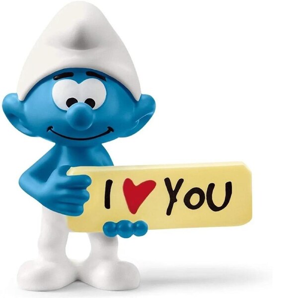 Schleich The Smurfs - Smurf With Sign