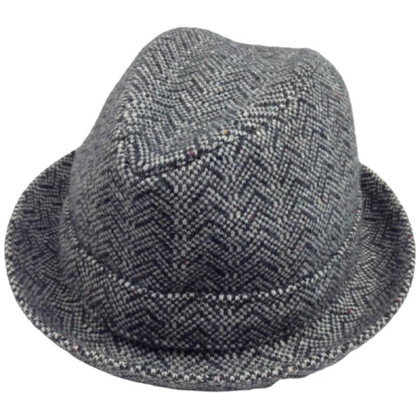 KANGOL Kids Herringbone Player Trilby Hat K0795KK Brimmed Fedora Childrens Cap Kids Medium