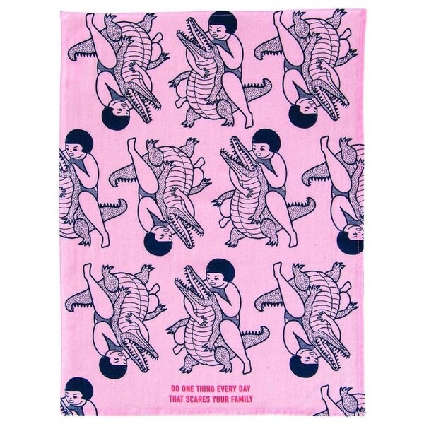 Blue Q Tea Towel - Do One Thing Every Day That Scares Your Family