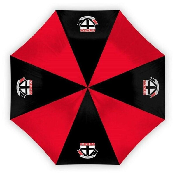 AFL Compact Umbrella - St Kilda Saints - Rain - Glovebox - 60cm Length W17cm