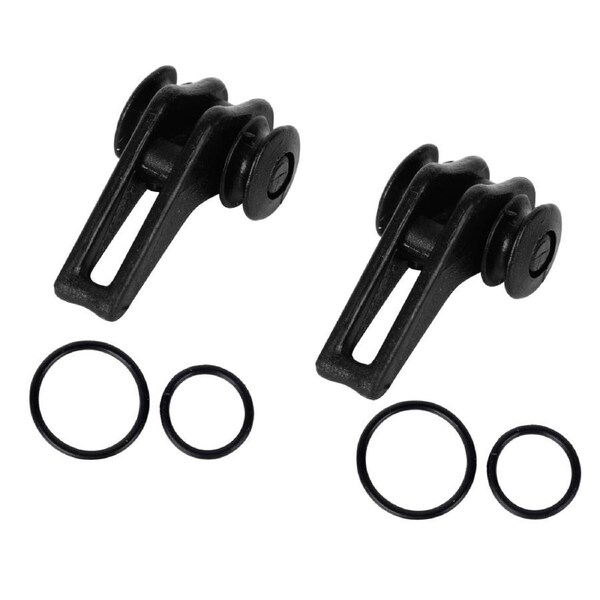 Fishing Rod Hook Keeper Holder Keepers Hooks Lure Bait Fish Pole Rubber With Rings Accessories Hanger Elastic Tackle Holders Tool Equipment Black 20X