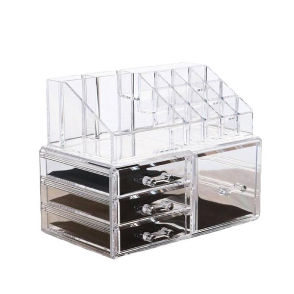 Catzon Clear Cosmetic Storage Organizer Skin Care Lipstick Display Box-B