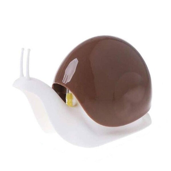 Catzon Cute Snail Soap Dispenser for Kitchen Bathroom Accessories-Brown