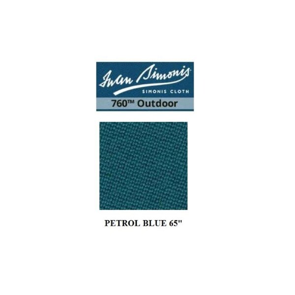Simonis 760 Outdoor Pool Snooker Billiard Table 9 Ball Felt Cloth kit 8ft Petrol Blue
