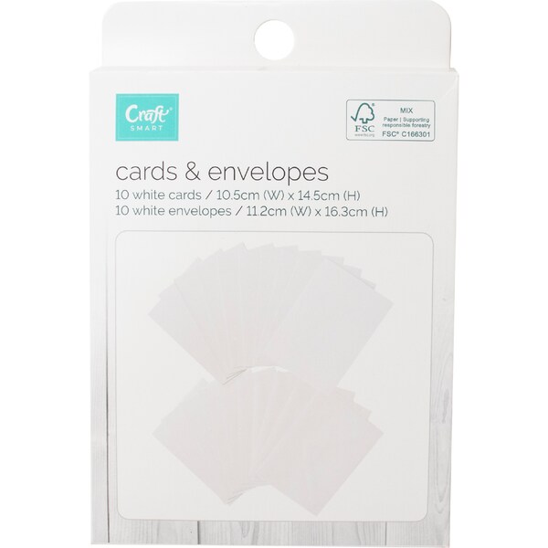 Craftsmart Cards & Envelopes 10 pack