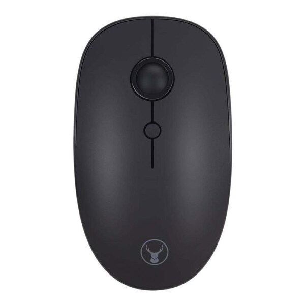 Bonelk Wireless Round Scroll 4D M-257 Bluetooth Mouse/Dongle 800-1600 DPI Black