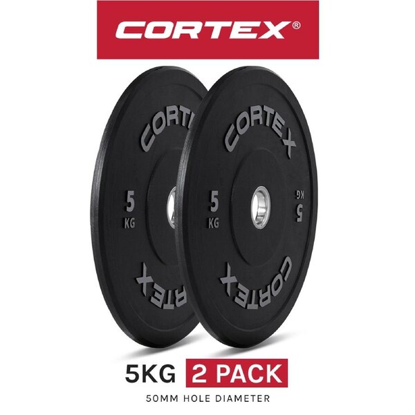 CORTEX 5kg Black Series V2 Bumper Plate (Pair)
